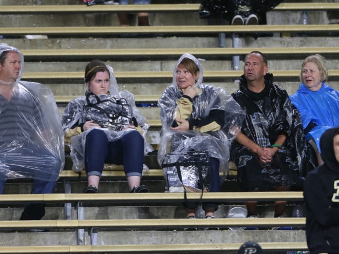 Purdue Boilermakers football, rain delay in Ross-Ade Stadiu