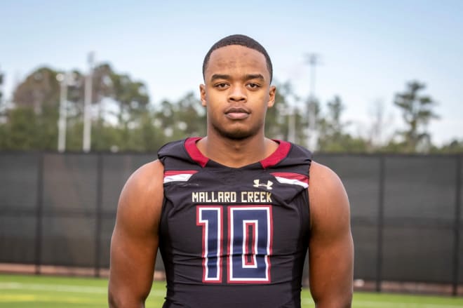 Charlotte (N.C.) Mallard Creek junior athlete Coleman Jeffcoat unofficially visited NC State on Jan. 19.