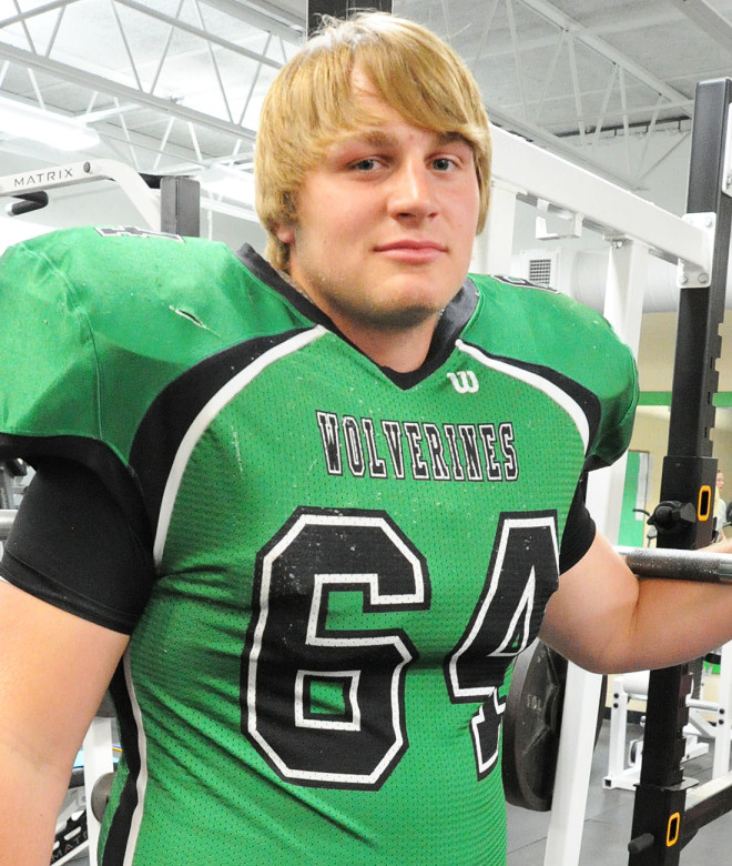 Big, brawny and smart, Wilber-Clatonia senior Riley Homolka (64) is a returning all-stater and one of the best linemen in Class C-2. And a lot of other classes.