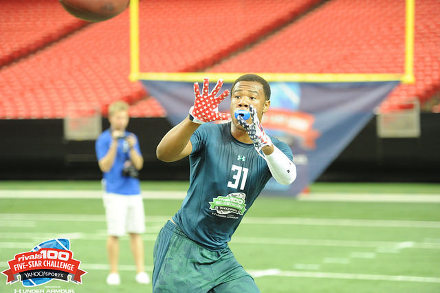 2018 4-Star TE Mustapha Muhammad at the Rivals Five-Star Challenge Pres. by Under Armour