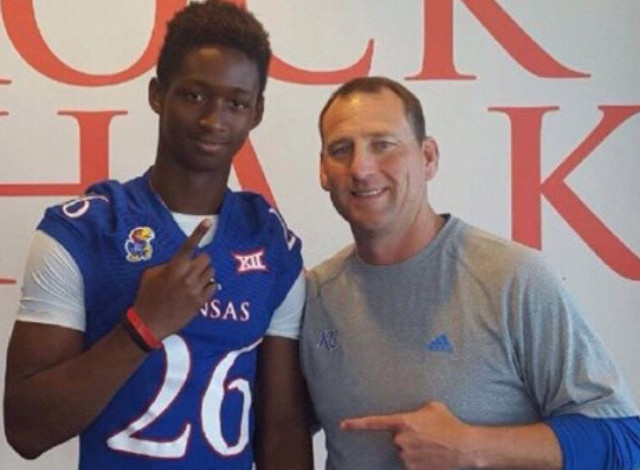 Evans spent a lot of time around the Kansas coaches