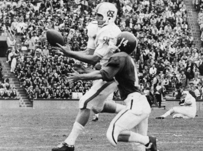 A prolific pass-catcher for his time, Bob Lacey wowed UNC fans as well during the early 1960s. 