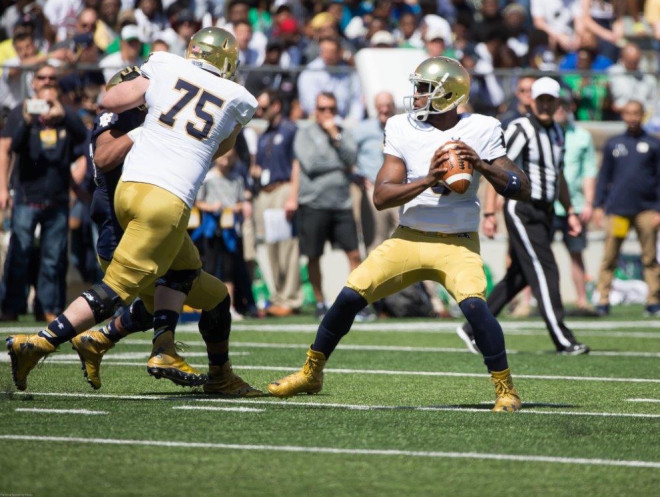 Malik Zaire started slow but then displayed the skills that helped make him the starter at the beginning of last season.