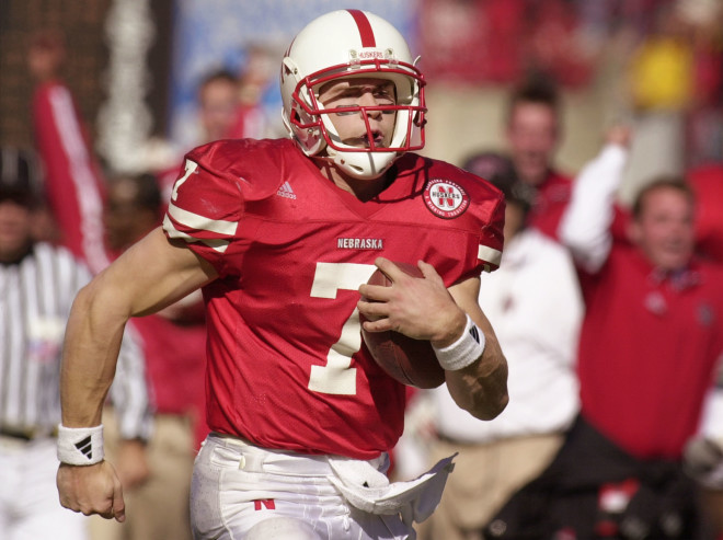 Eric Crouch's 63-yard touchdown catch in the fourth quarter helped upset No. Oklahoma and served as his signature Heisman Trophy moment.