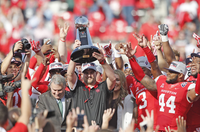 Tom Herman's Cougars defeated Temple to win the AAC title