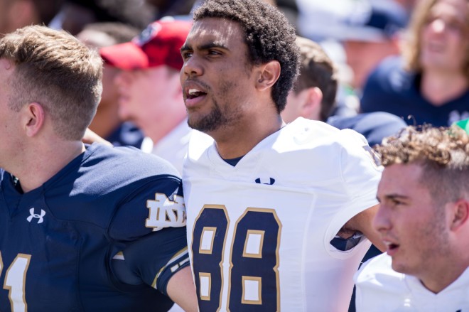 Corey Robinson played in 38 games for Notre Dame in his collegiate career.