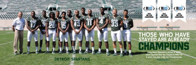 Image result for MSU football poster those who have stayed are champions