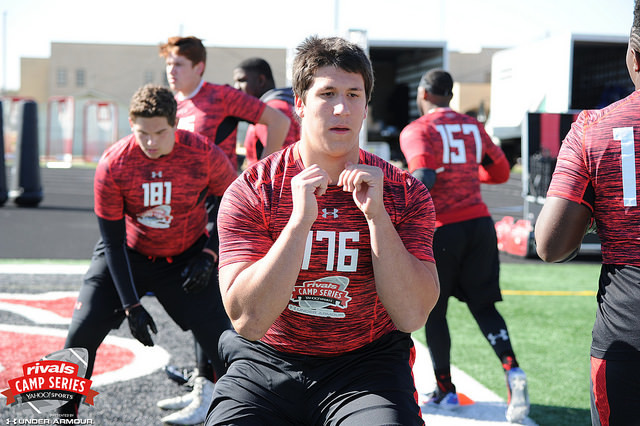 Birdville (TX) offensive tackle Jared Hocker visited the South Plains this weekend.