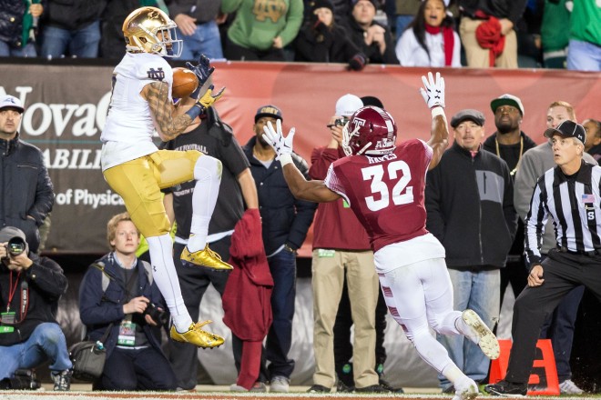 Will Fuller's game-winning touchdown at Temple was one of the most memorable moments of the 2015 season.
