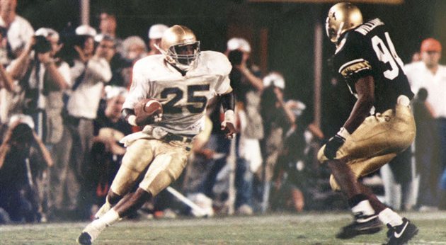 Raghib "Rocket" Ismail was the 1990 Walter Camp Award winner as a junior.