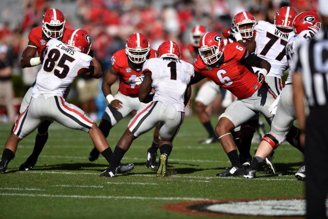 Sony Michel suffered a broken left arm in an off-field incident Sunday afternoon.