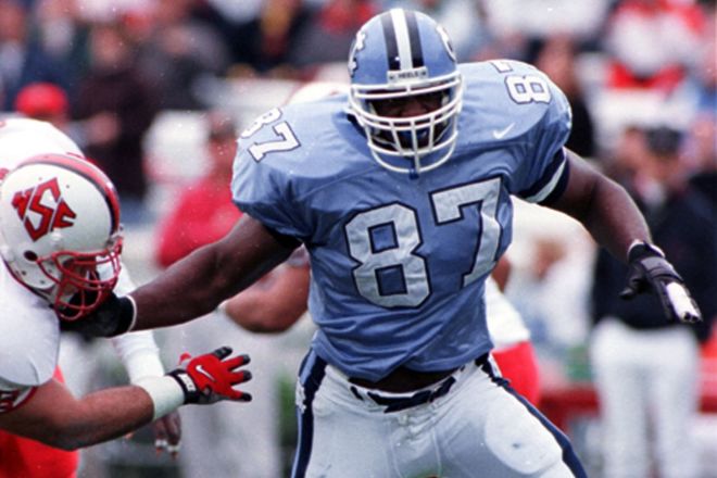 The Tar Heel with the most sacks ever was a major part of some great defenses in the 90s.