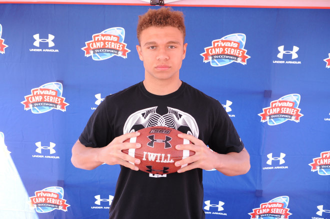 Anderson poses at the Rivals Camp Series event in Atlanta