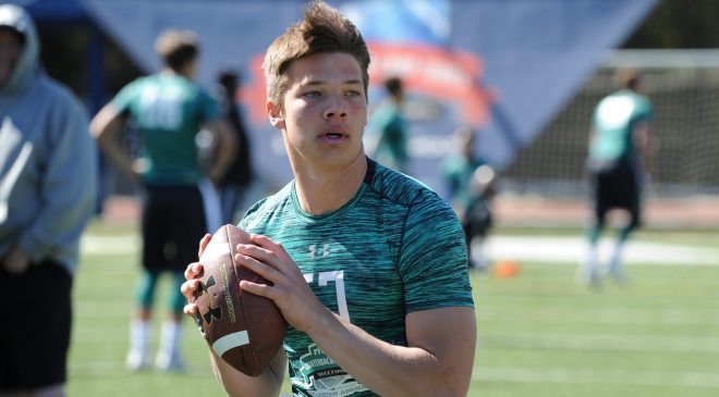 Class of 2018 quarterback Cade Fortin added an offer from Iowa on Tuesday.