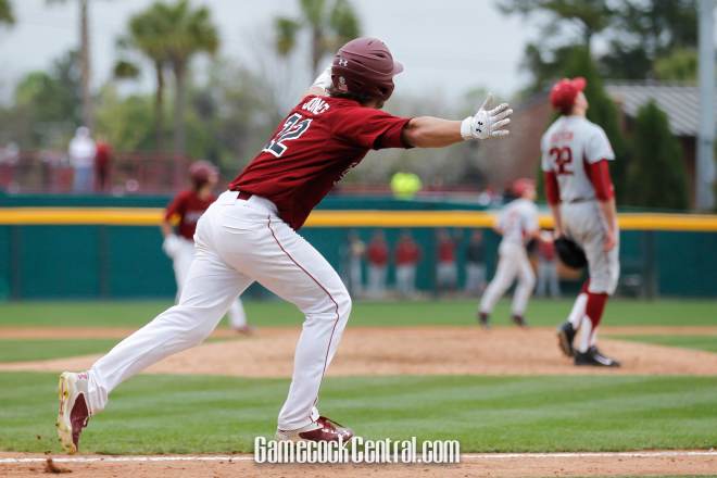John Jones hit his first home run since March 20 against Alabama Friday.