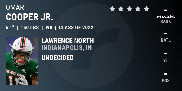 Omar Cooper Jr 2022 Wide Receiver Rivals Com