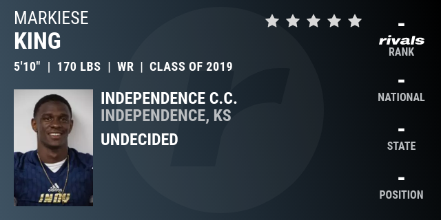 Markiese King 2019 Wide Receiver Rivals Com