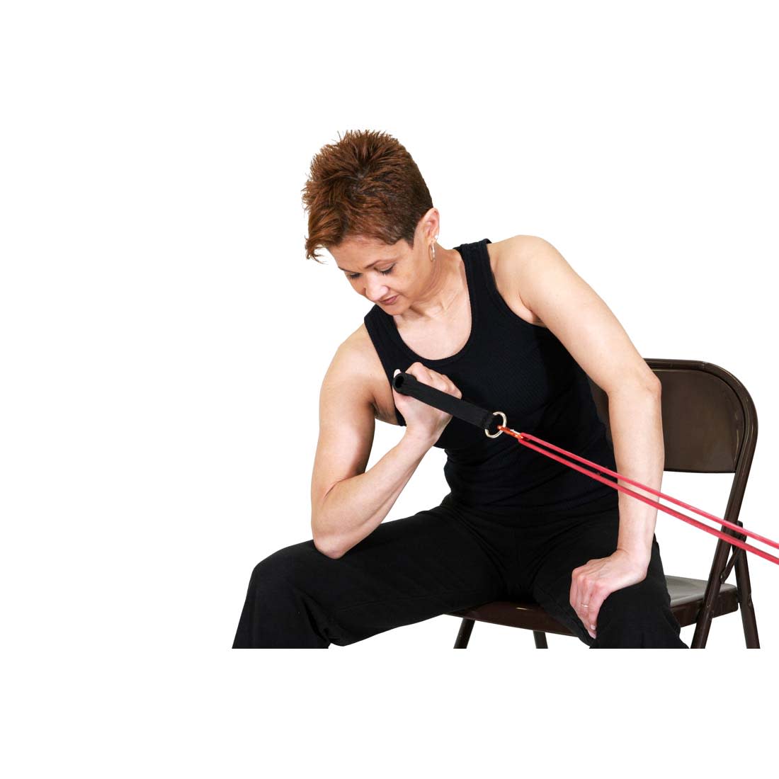 Concentration curls sales with resistance bands