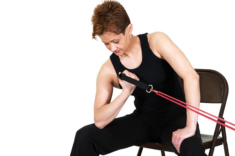 Using Rubberbanditz Resistance Bands For Arm Workouts ...