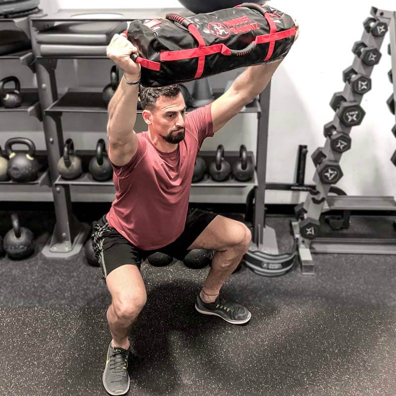 15 Minute Sandbag Chest Workout for Fat Body