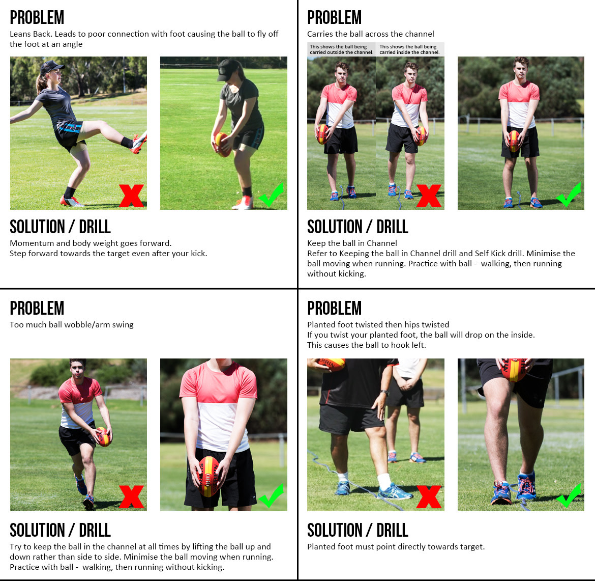 Common kicking problems and solutions