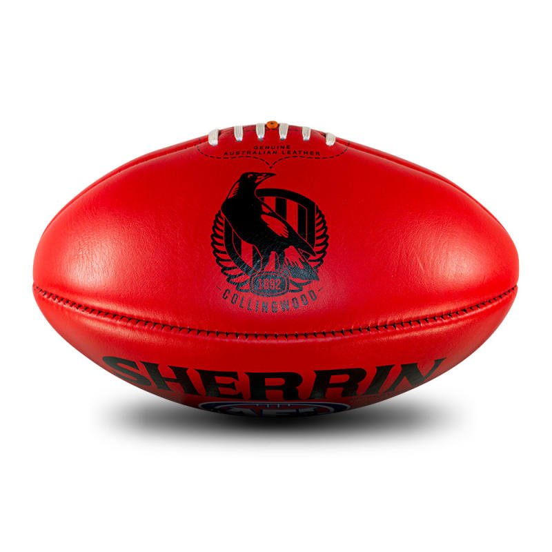AFL Team Leather Ball - Collingwood