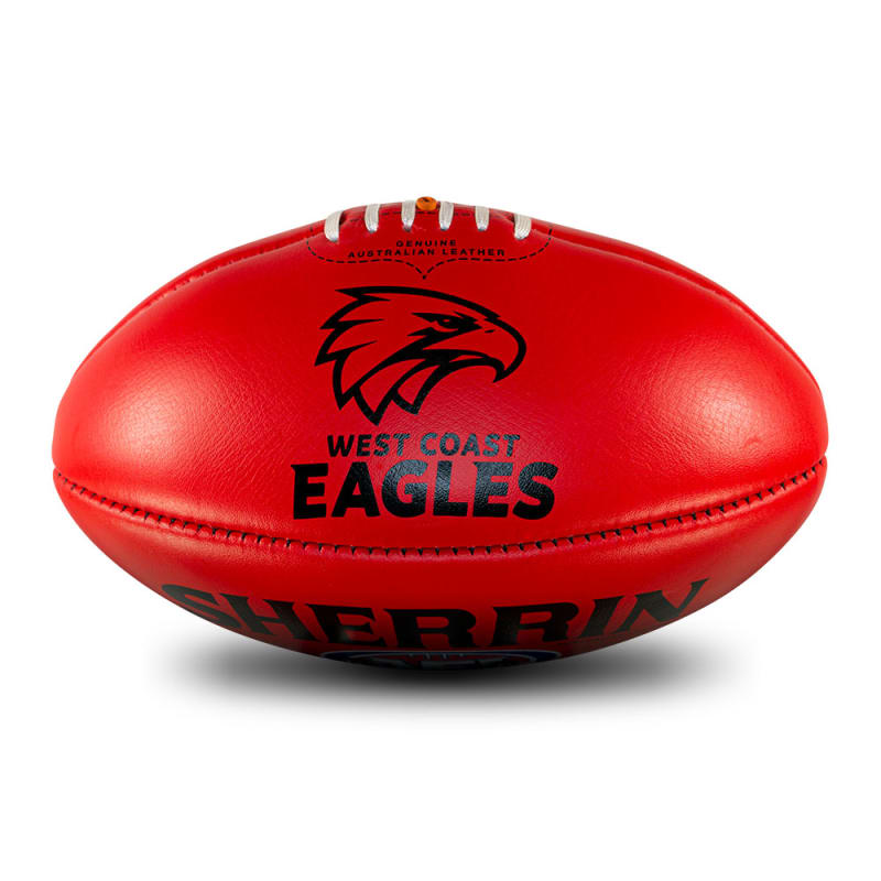 AFL Team Leather Ball - West Coast Eagles