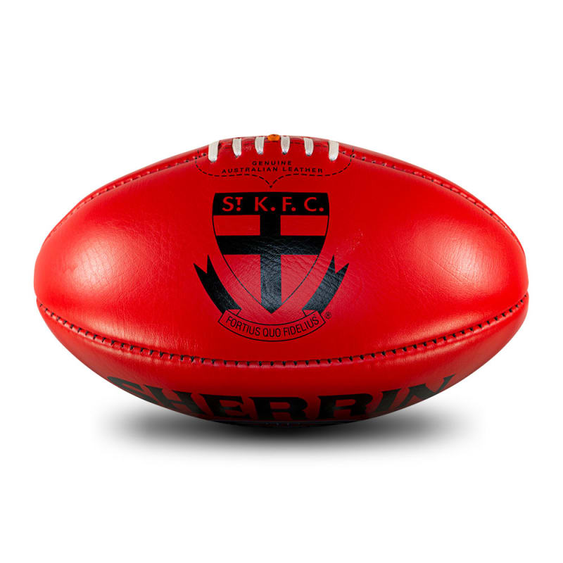 AFL Team Leather Ball - St. Kilda