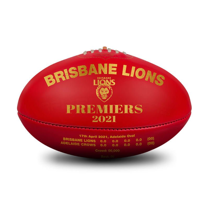 2021 Brisbane Lions AFLW Premiers Ball - Red