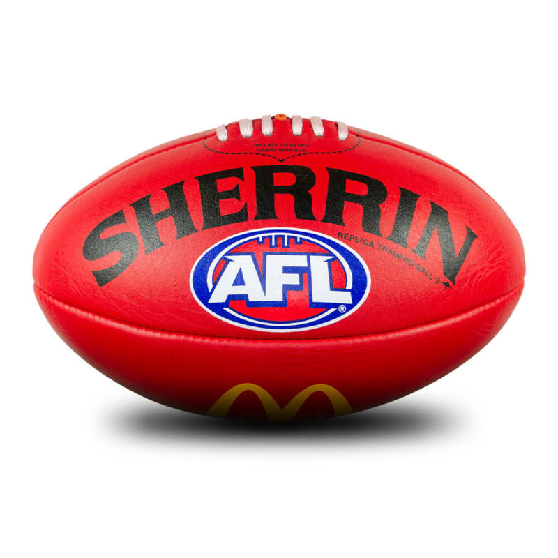 AFL Replica Training Ball - Red - Size 5