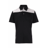 Woodworm Panel Golf Polo Shirts - Black