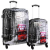 Swiss Case 4 Wheel 2Pc Hard Suitcase Set - London Bus