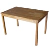 Homegear Solid Oak Rectangular Dining Table