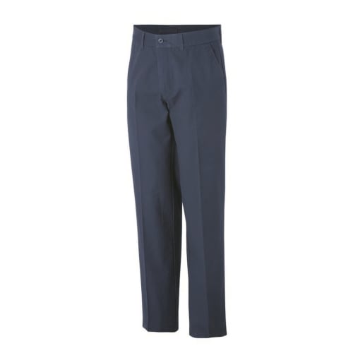 Ashworth Mens Flat Front Solid Trousers