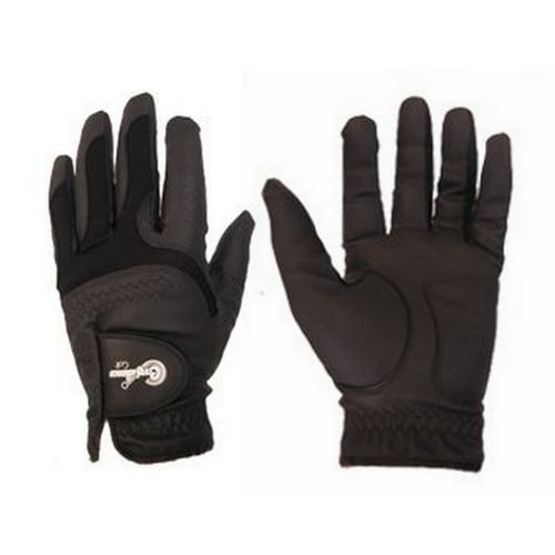 Confidence All Weather Mens Left Hand Golf Gloves 3 Pack, Black