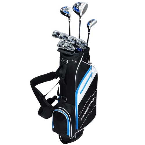 Prosimmon Golf V7 +1 Inch Mens Golf Clubs Set + Bag, Right Hand, Graphite/Steel Shaft, Stiff