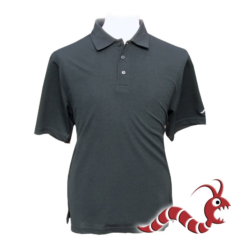 Woodworm Golf Plain Polo Shirt - Black