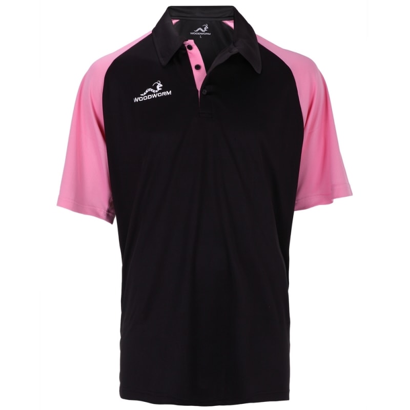 Woodworm Pro Cricket Short Sleeve Shirt Pink