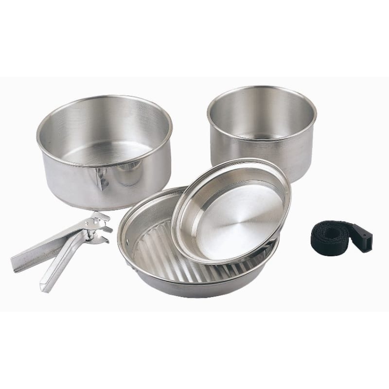 5pc Silver Cook Set by Camping.co.uk
