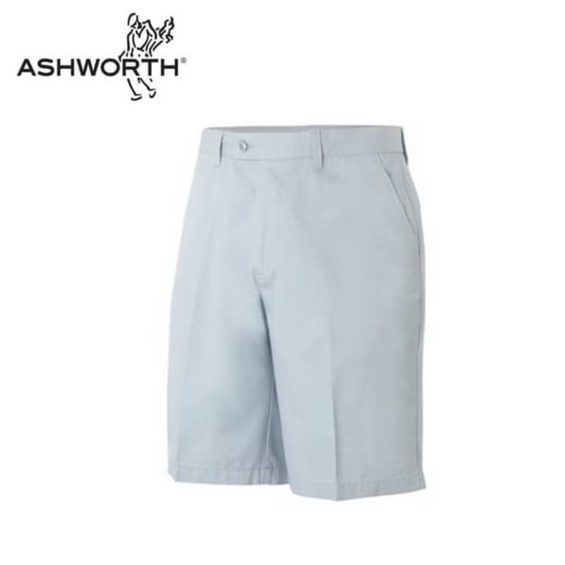 Ashworth Mens Flat Front Cotton Twill Shorts