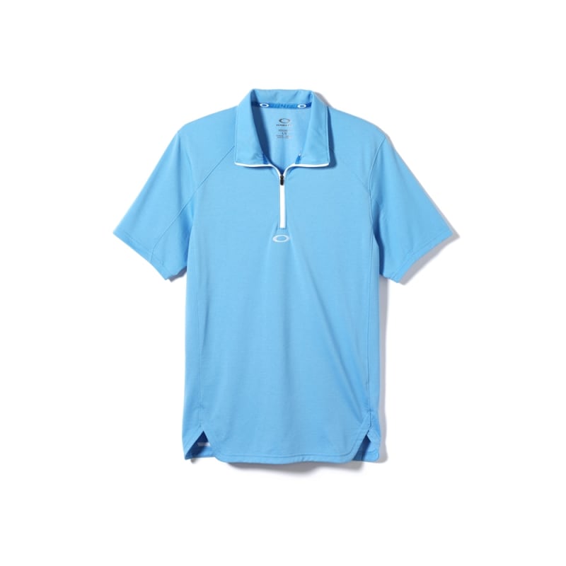 Oakley Golf Mens Zip-It Polo Shirt – Blue