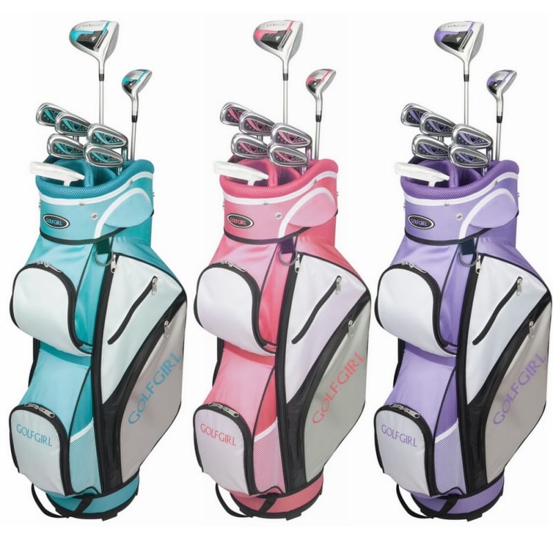 GolfGirl FWS3 Ladies Petite Golf Clubs Set with Cart Bag, All Graphite, Left Hand just 199.99