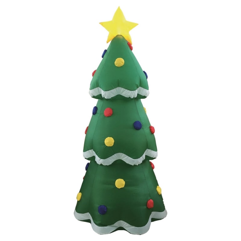 Homegear Christmas 6ft Inflatable Tree For Indoor/Outdoor Use with LED ...