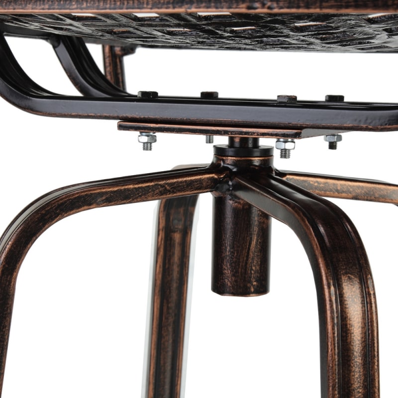 OPEN BOX Palm Springs Copper/Wrought Iron Effect Outdoor Patio Bar