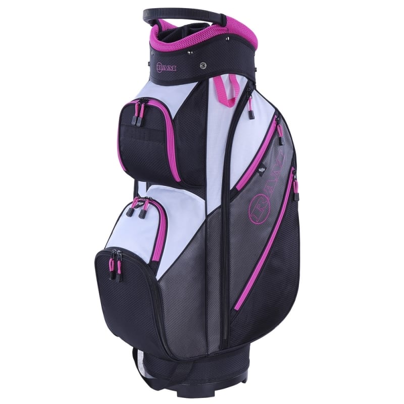 Ram Golf Lightweight Ladies Trolley Bag with 14 Way Dividers Grey/Pink ...