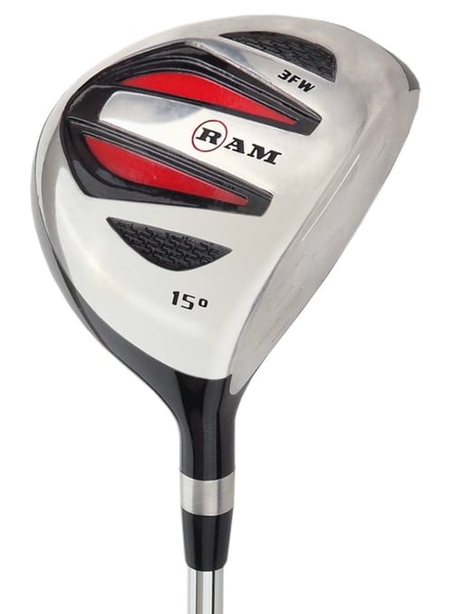 Ram Golf SGS -1" #3 Fairway Wood - Mens Right Hand - Headcover Included - Steel Shaft