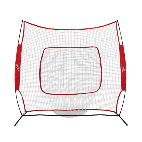 Woodworm Baseball and Softball 2.2m x 2.2m Practice Net - Quick Set up with Carrying Case