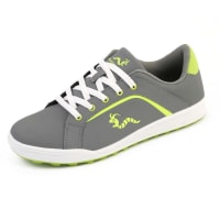 Woodworm Golf Surge V3 Mens Waterproof Golf Shoes Grey/Neon