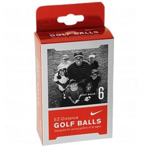 6 Nike Golf EZ Distance Junior Golf Balls