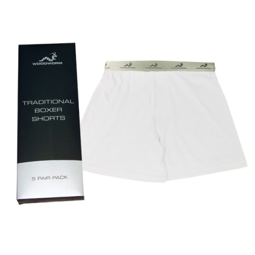 5 x Woodworm Boxer Shorts - Button Fly